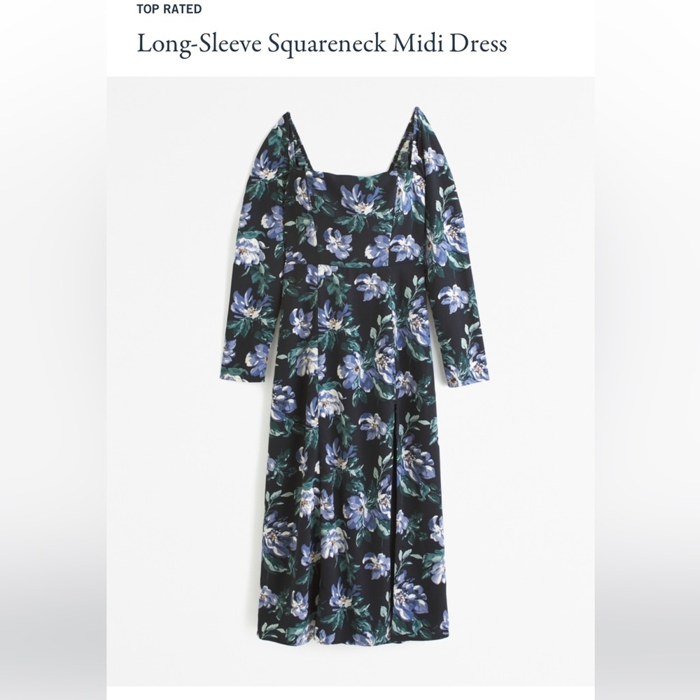 Abercrombie & Fitch long sleeve midi dress NWT.